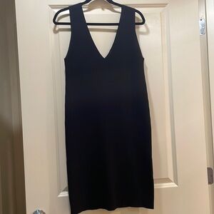 👗50% OFF! Banana Republic Woman’s Black Ribbed Sleeveless Body Con Dress